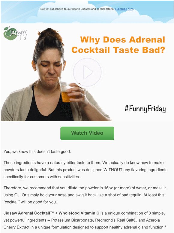 Why does Adrenal Cocktail taste bad? | #FunnyFriday