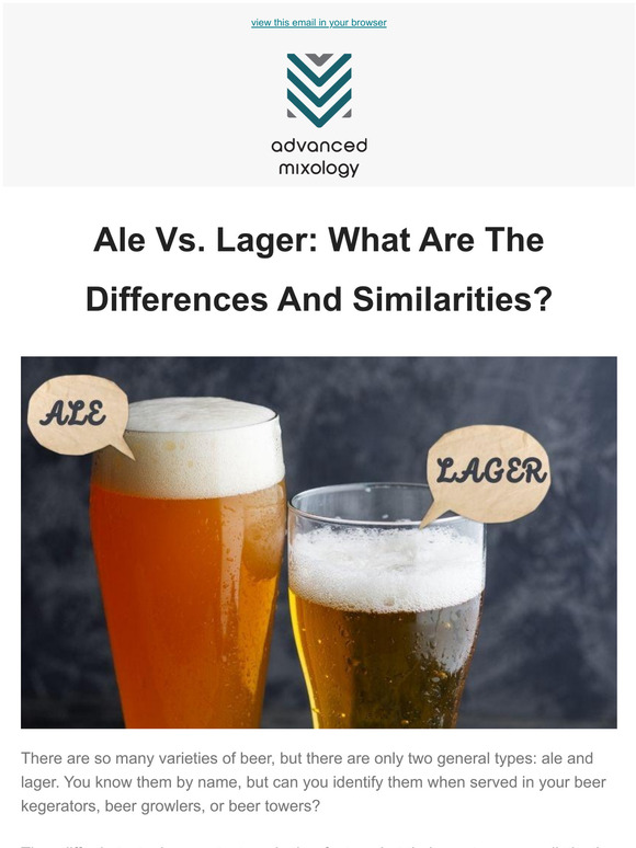 Advanced Mixology Ale Vs. Lager What Are The Differences And