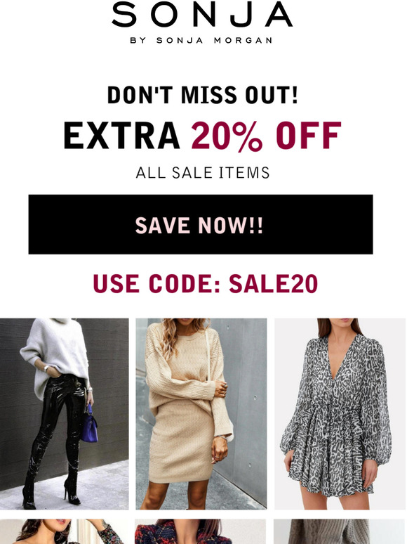 Extra 20 % OFF All Sale!