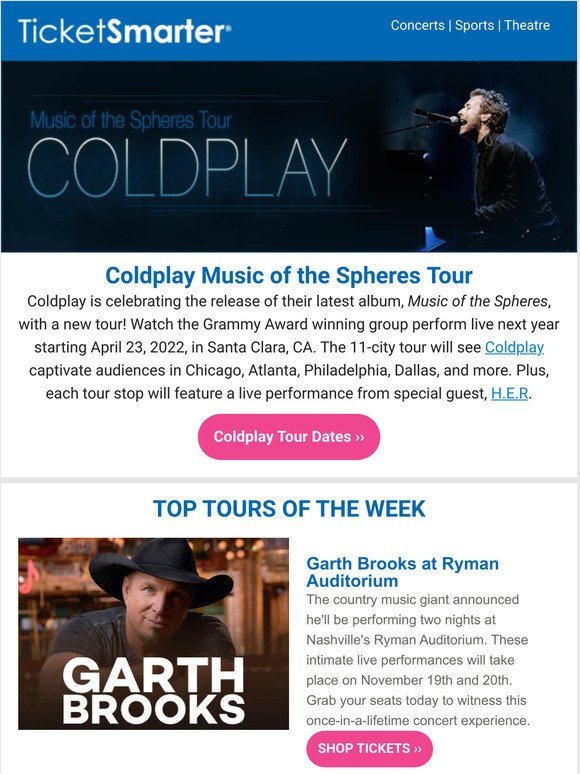 Coldplay's Music of the Spheres Tour