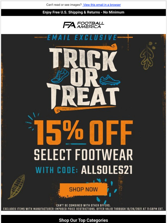 Don't Miss: Take 15% Off Select Footwear