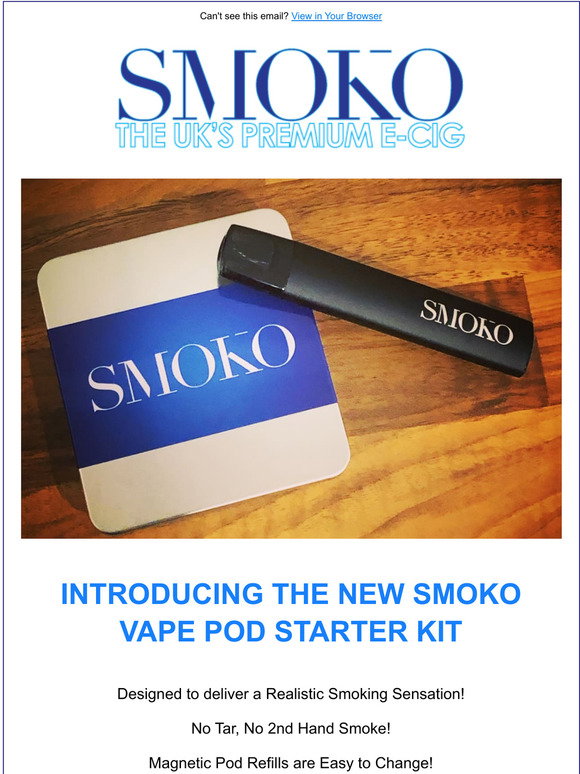 smoko vape pod kit SMOKO Vape & E-Cigarette Review — Simple, Effective & Discreet