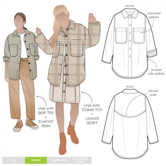 The Style Arc Logan Shacket