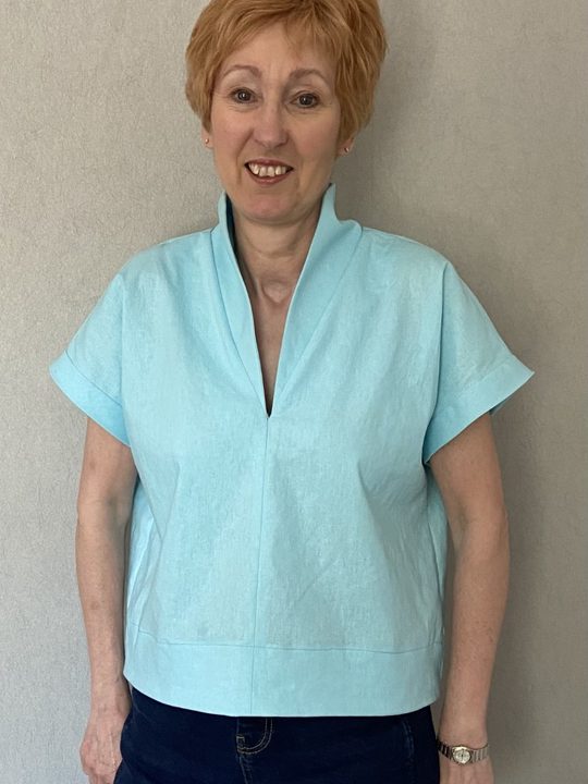 AnnieBSews in her StyleArc Teddy Top