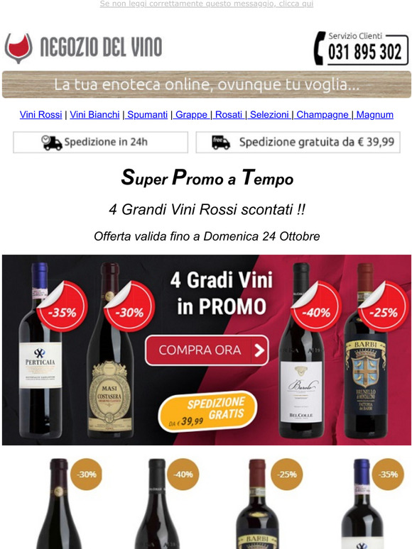 PROMO Amarone, Brunello di Montalcino, Barolo e Sagrantino Montefalco