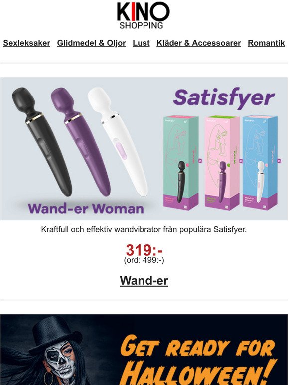 Satisfyer Wand-er  319 kr (ord.pris 499 kr)