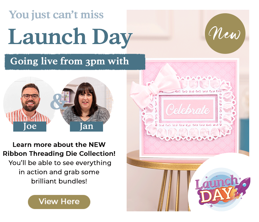 Crafters Companion Limited NEW Ribbon Threading Dies Milled