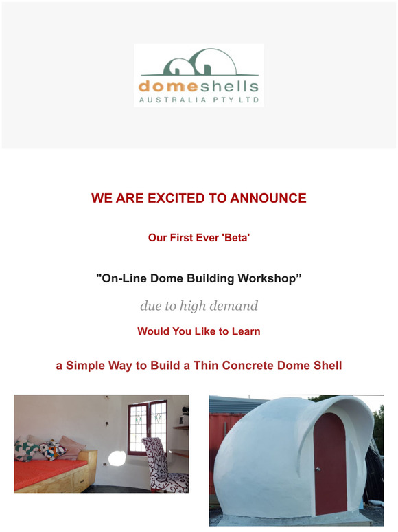 Beta On Line Dome Building Workshop - Starting Soon