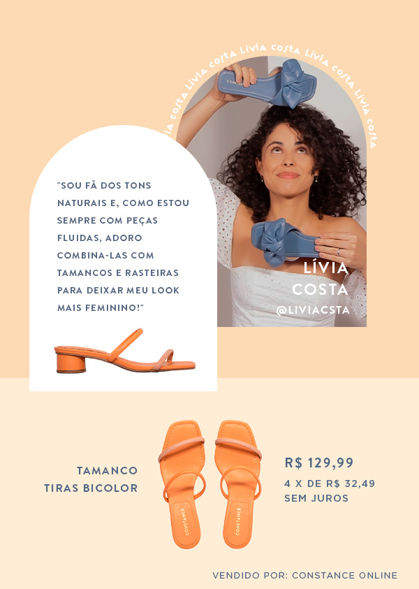 Tamanco Tiras Bicolor