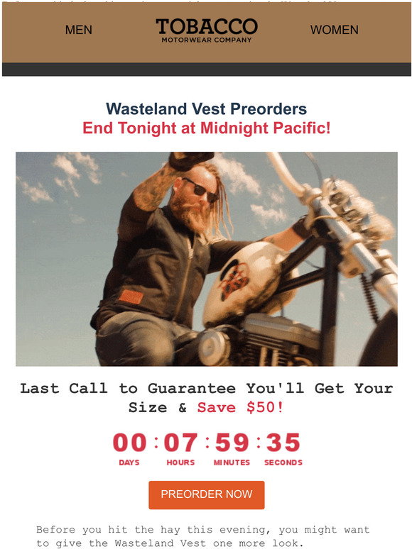 tobacco wasteland vest Motorwear: Want a for $50 off? When it comes to safety the vest features a large back pocket for a D3O back protector Wasteland Vest - Size Chart