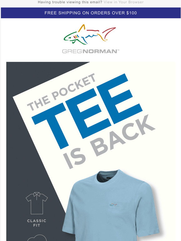 Greg Norman Collection: The pocket tee 