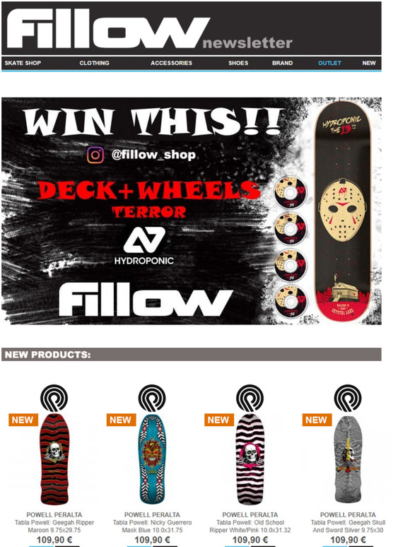 Instagram DRAW: Deck + Wheels Hydroponic: Serie Terror!!