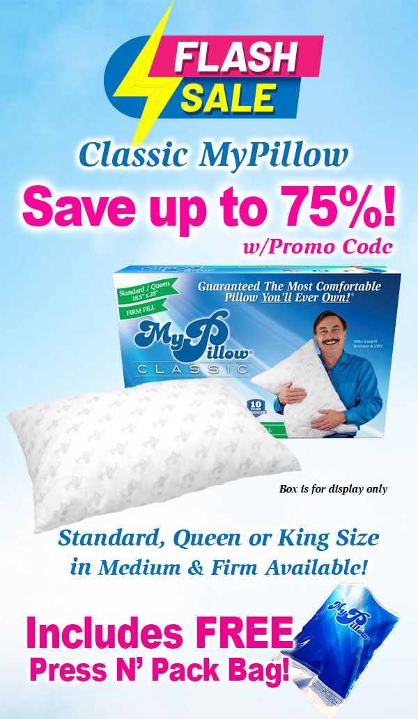 My pillow hotsell flash sale