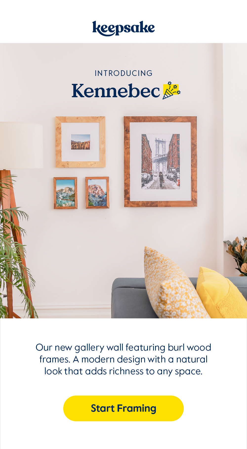 Keepsake Frames New! Simple, yet Striking Milled