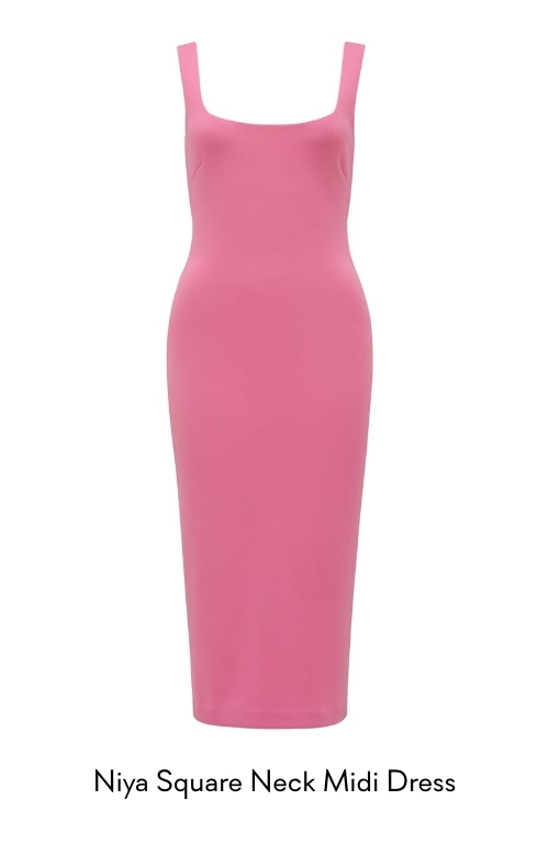 Buy Niya Square Neck Midi Dress - Forever New