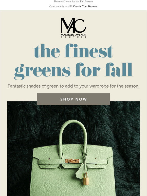 Madison Avenue Couture: Herms Vert Criquet Sellier Birkin 25cm