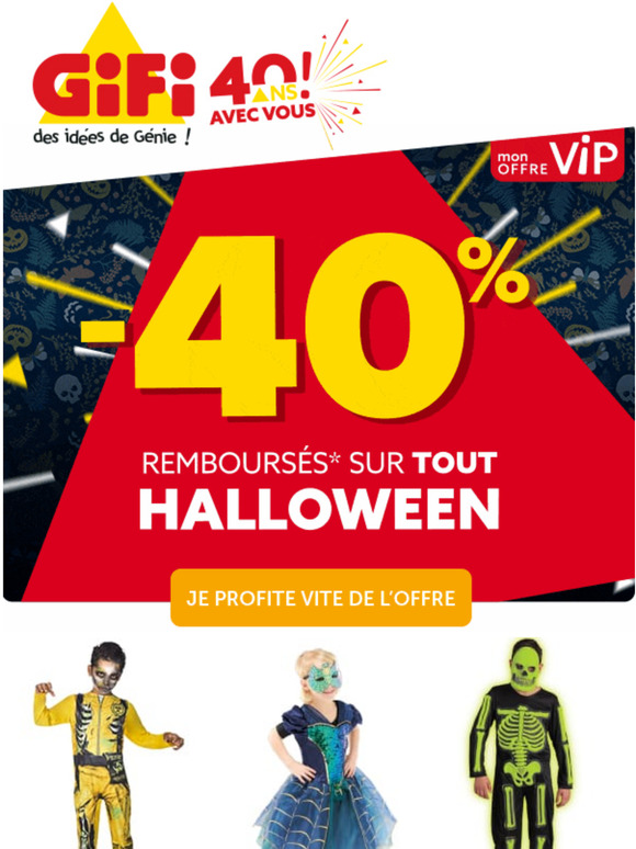 GiFi 40 sur TOUT Halloween Milled