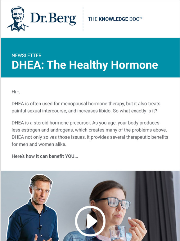 Dr Berg The Therapeutic Benefits of DHEA Milled