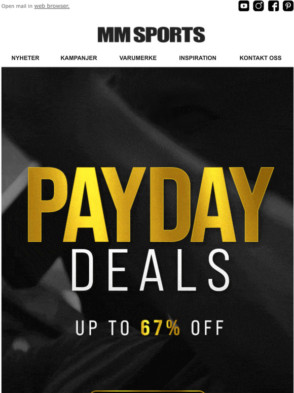 We are live!  PAYDAY DEALS!