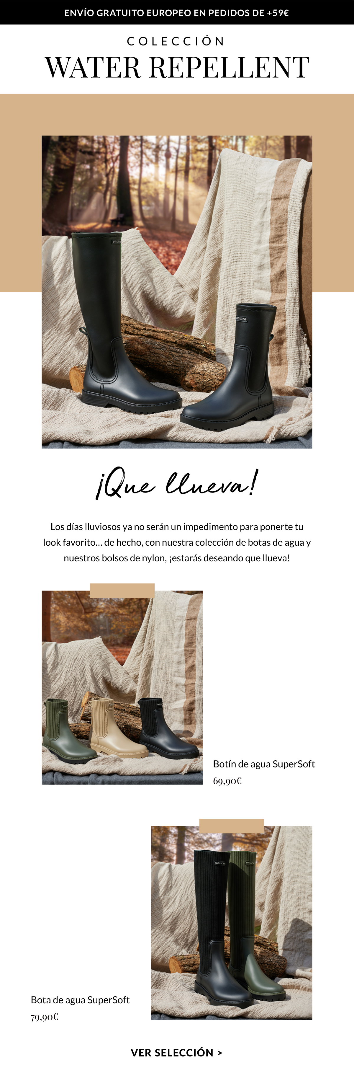 Unisa: Coleccin Water Repellent | Milled