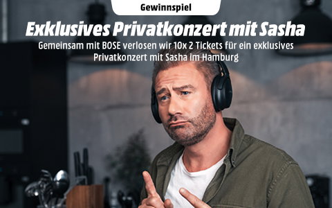 Sasha hautnah mit MediaMarkt Showtime erleben