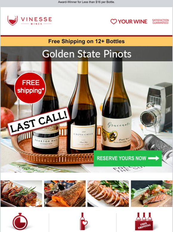 Down to the Last Sips- Golden State Pinots: Winning and Toasty Selections from California's Top Pinot Regions