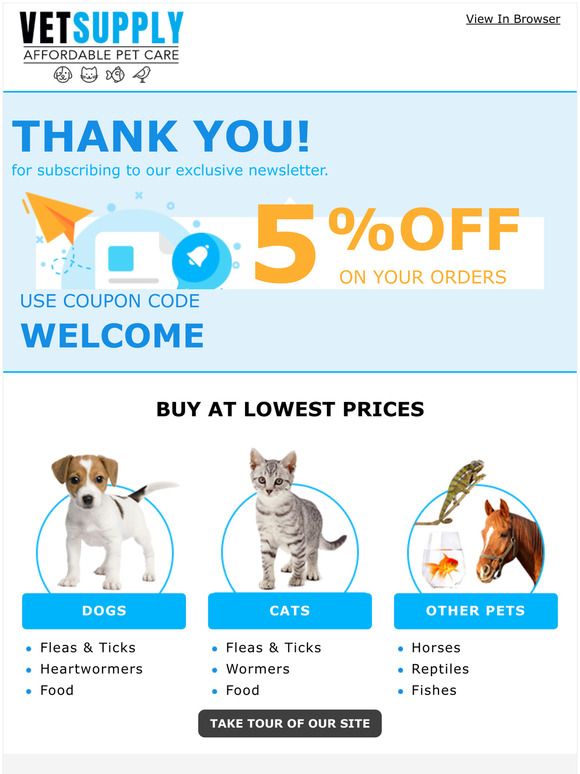 Thank You For Signup Our Newsletter - VetSupply.com.au