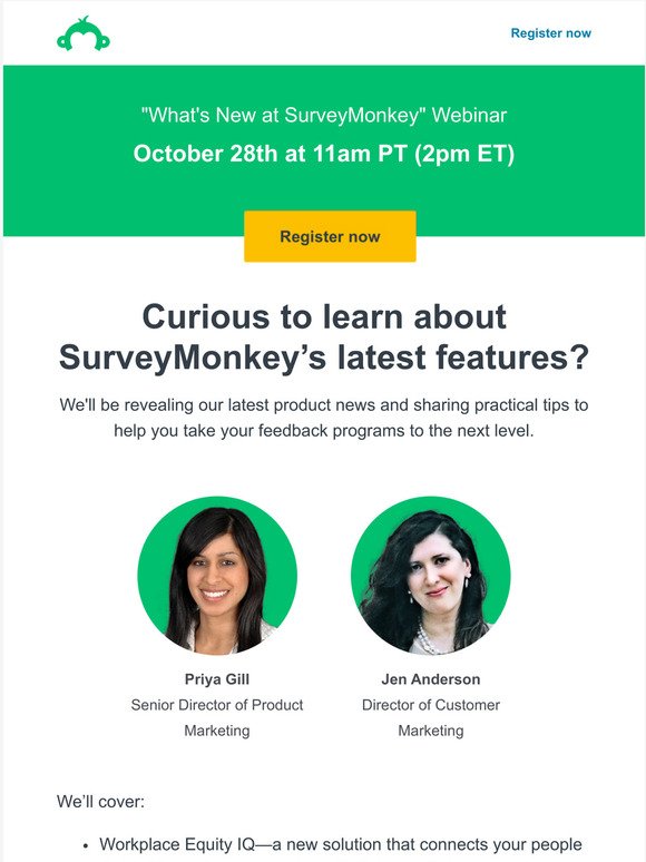 See what's new at SurveyMonkey