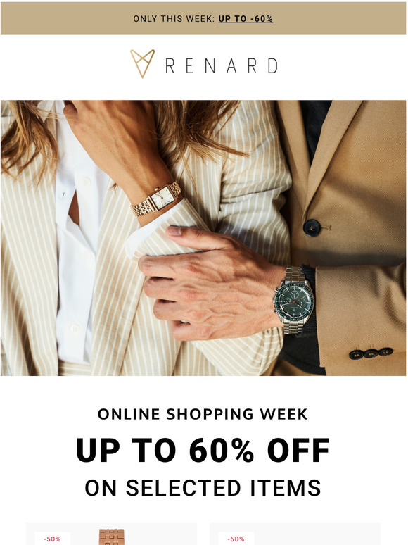  Start Online Shopping Week: up to 60% off