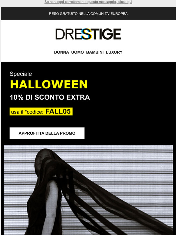 Special Halloween! 10% Extra fino al 31/10