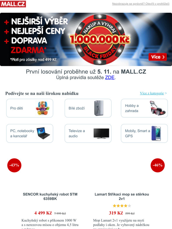 Nakupte a mete vyhrt a 1.000.000 K