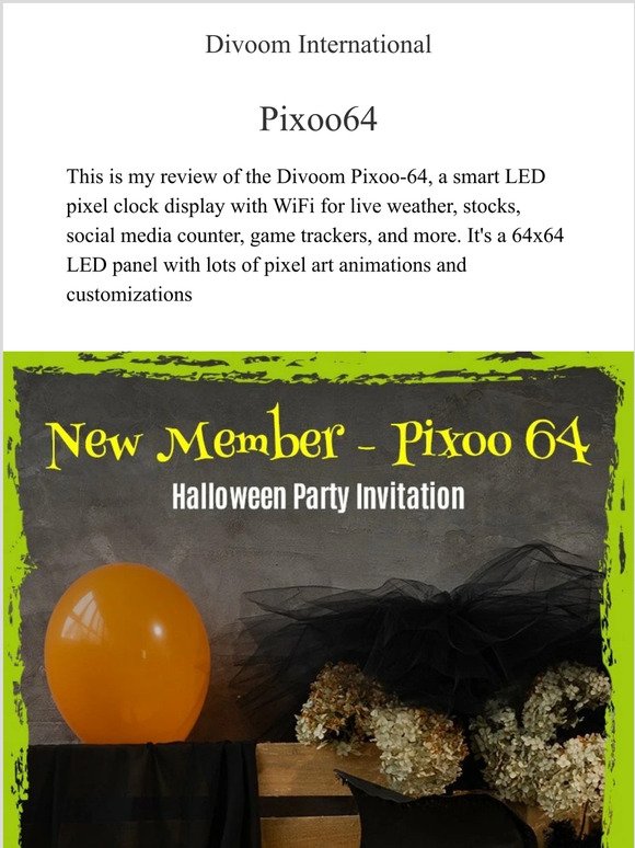 Pixoo64 is comingNew product