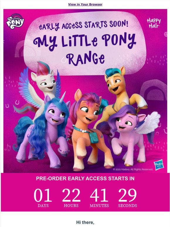 Happy Hair Brush Our My Little Pony range available this Thursday Milled