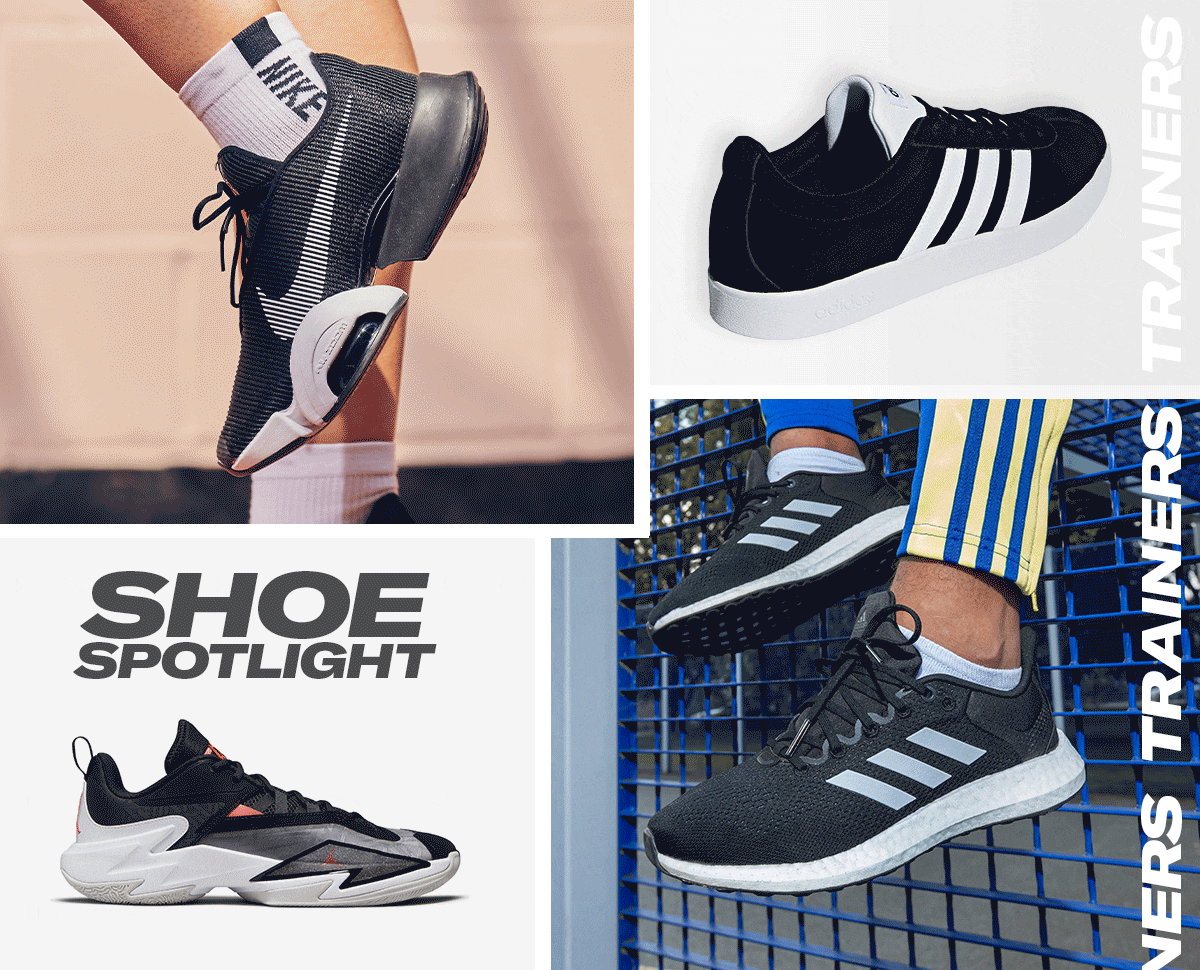 Step This Way Classic Black Trainers Milled