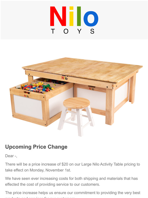 Nilo best sale train table