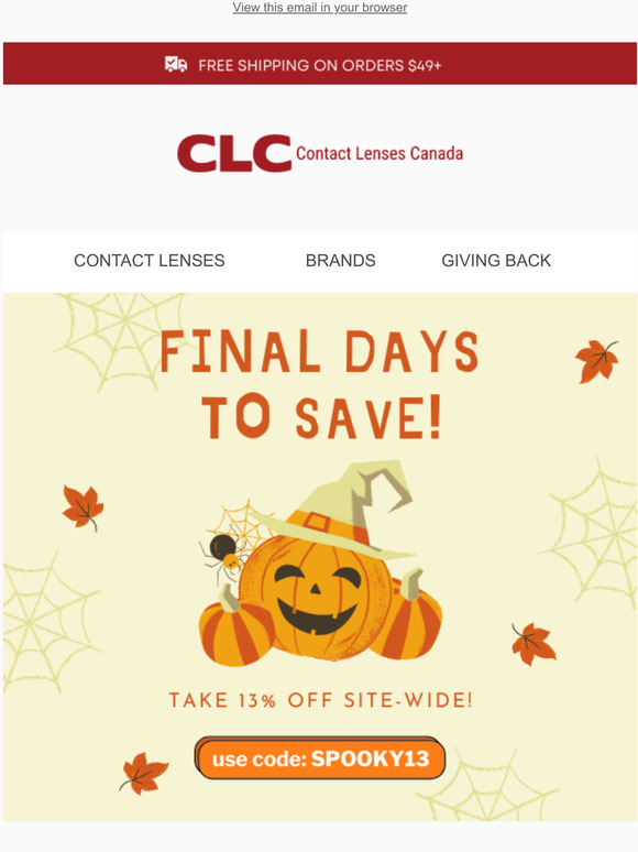Halloween Savings End Soon!