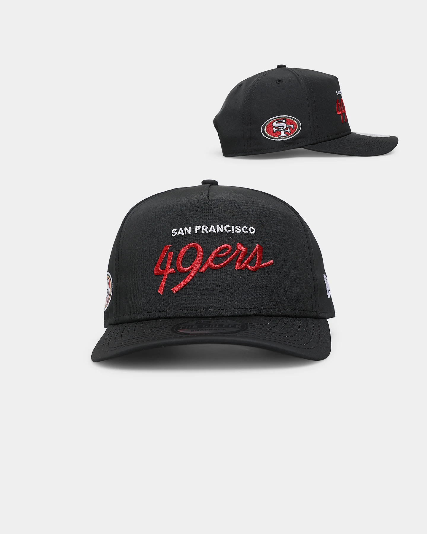 San Francisco 49ers New Era Golfer Snapback Hat - Tan