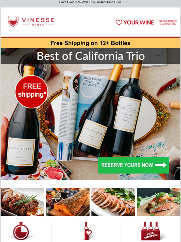 Best of California Trio: Praiseworthy Red & White Wines from Cross Creek Winery for Less than $13.50/Bottle