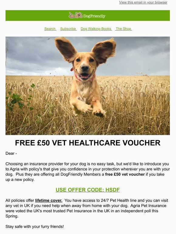 Free 50 Vet Health Care Voucher