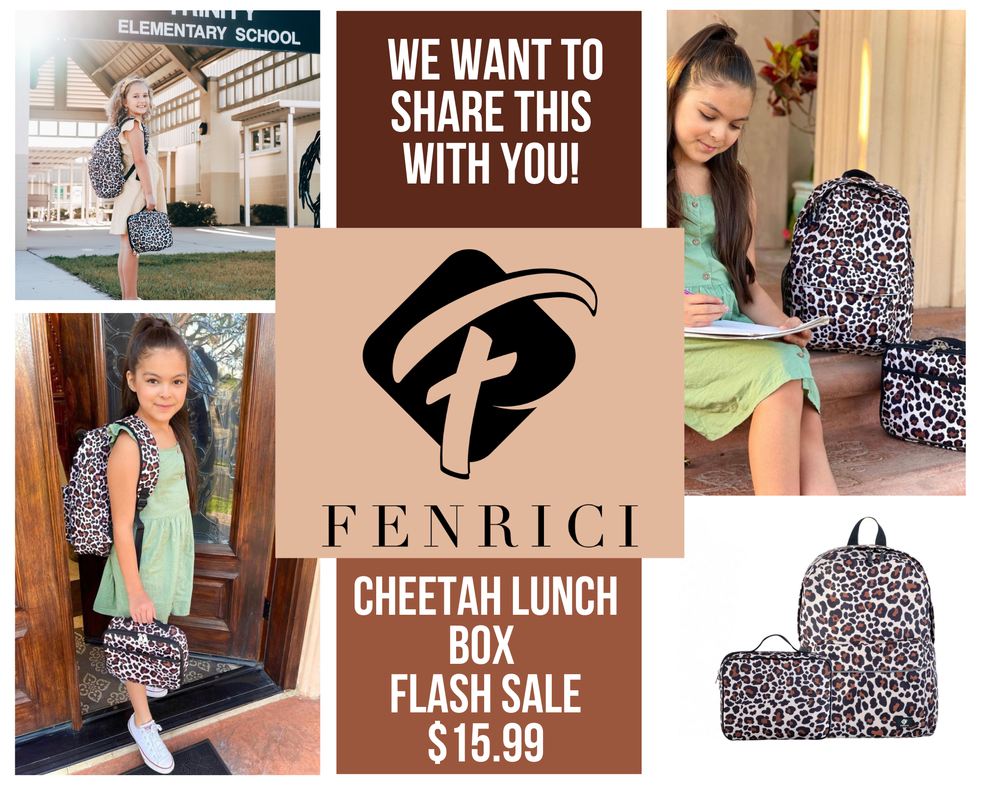 Cheetah Lunch Box - Soft-Sided, Insulated, Gives Back to a Great Cause –  Fenrici Brands