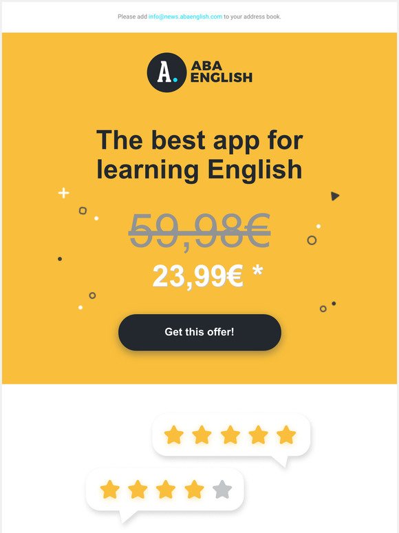 Download the best app for learning English today!
