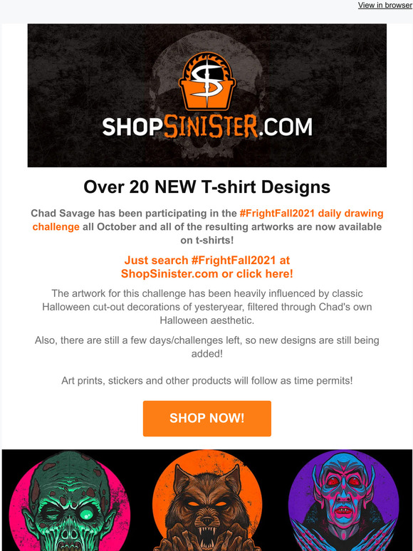 20+ New Chad Savage  Halloween T-Shirt Designs for #FrightFall2021