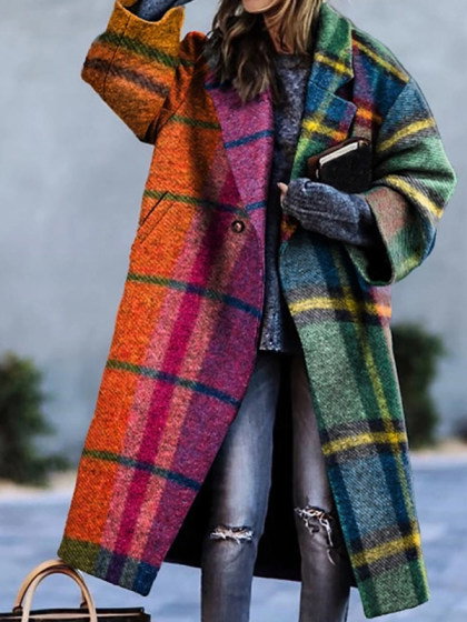 Modern Long Sleeve Halter Slim Overcoat