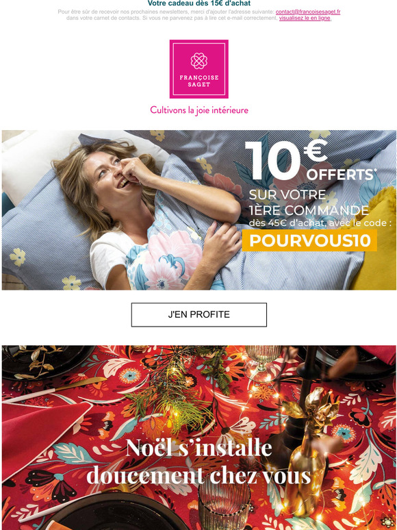 10 offerts sur votre premire commande !