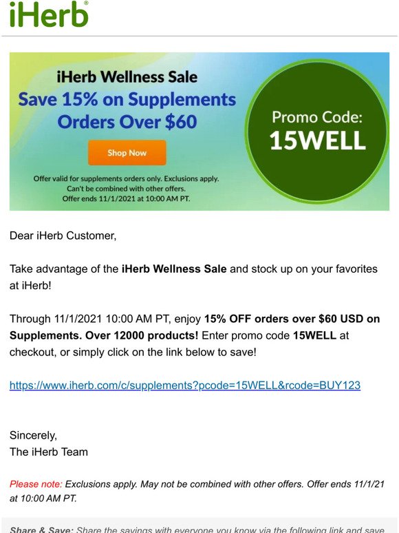 iherb coupon code may 2020 Promotion 101