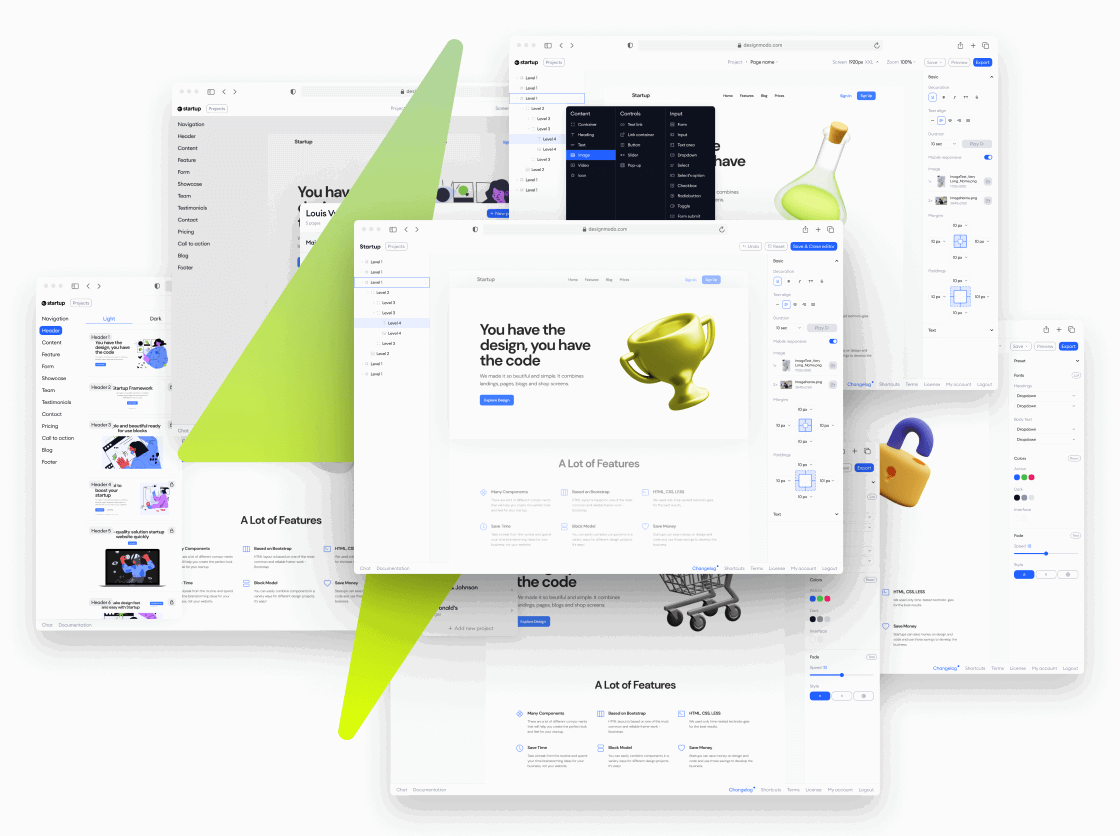 Designmodo: Introducing Startup 5. New builder - New styles - Highly  customizable - Incredible speed | Milled