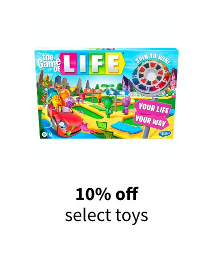 10% off select toys