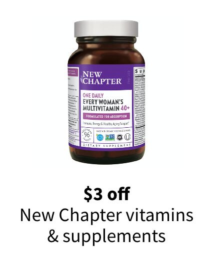 $3 off New Chapter vitamins & supplements
