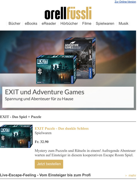 EXIT und Adventure Games
