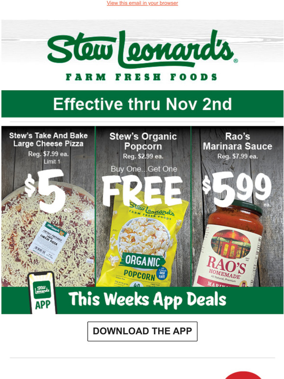 Stew Leonard's Gifts: Weekly Specials: Colossal Shrimp Savings and More ...